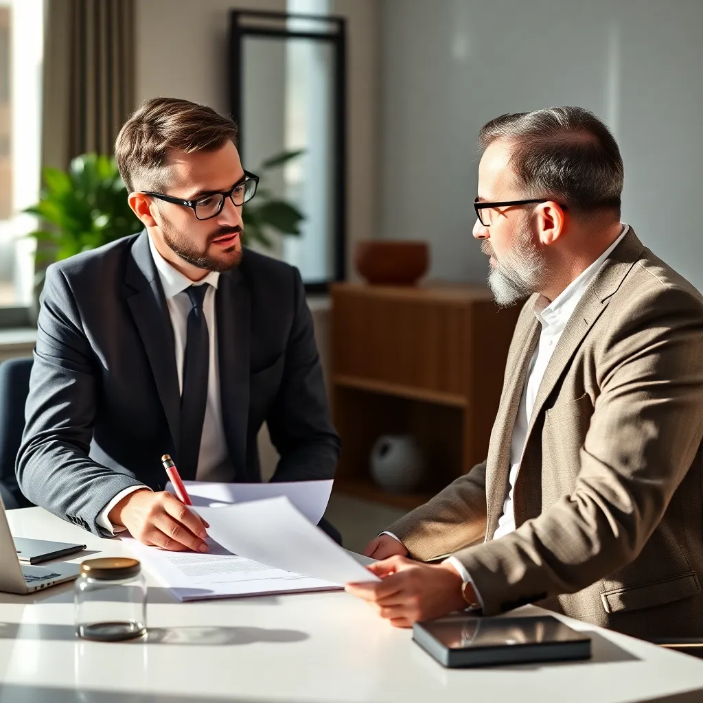Nederlandse ondernemer in gesprek met belastingadviseur over fiscale strategie
