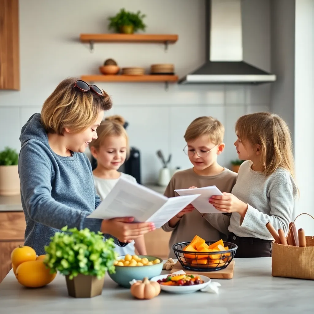 Tevreden Nederlands gezin geniet van tijd samen nadat ze hun financiën op orde hebben gebracht
