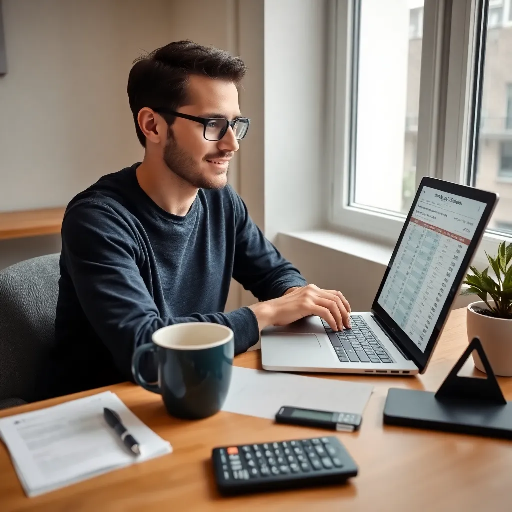 Persoon vergelijkt boodschappenprijzen in supermarkt