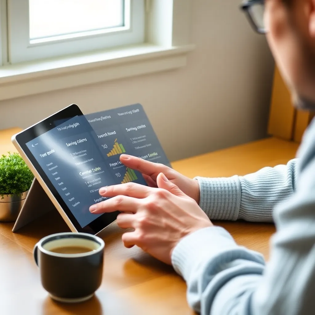 Persoon die financiële documenten analyseert met rekenmachine