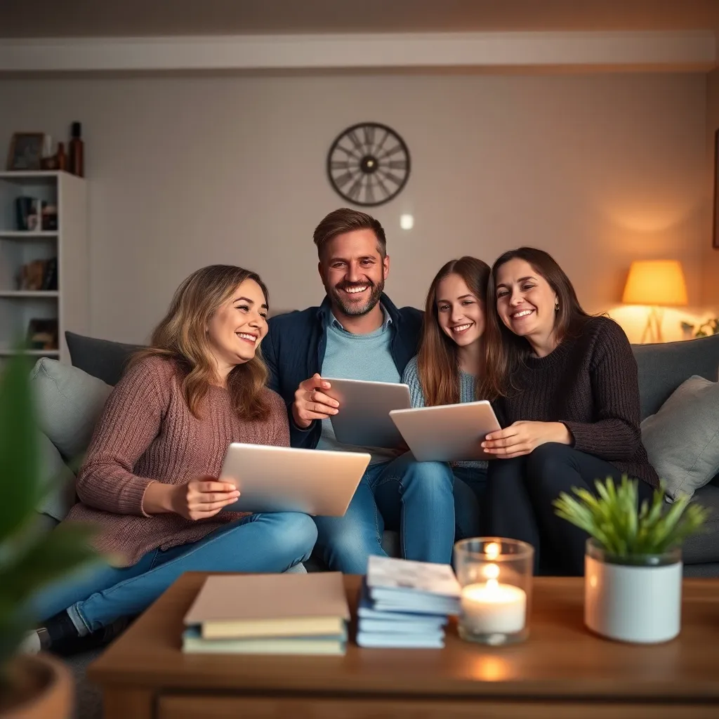 Nederlandse vrouw bekijkt supermarkt-app op smartphone terwijl ze boodschappenlijstje maakt